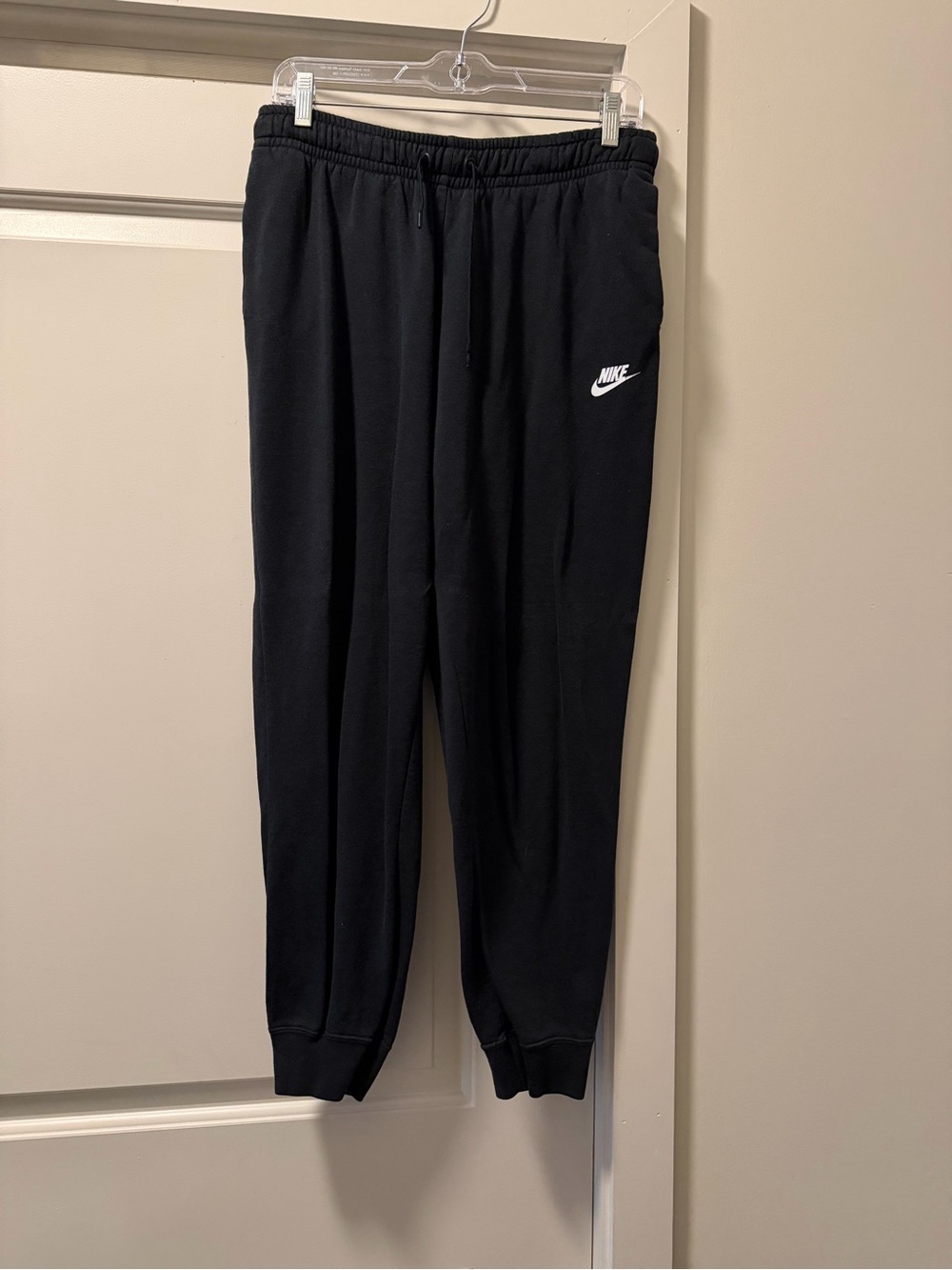 Nike Black Women's Fleece Jogger Jumpsuit Pants